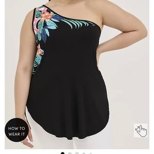 EUC Torrid One Shoulder Favourite Tunic - Super Soft